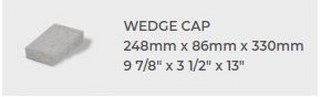 CONCORD WALL AG WEDGE CAP ALMON ALMOND GROVE WEDGE CAP 96PC PLT